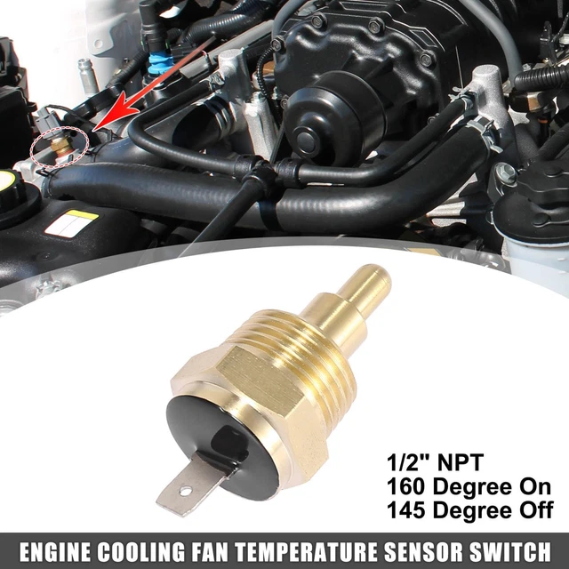 CAR RADIATOR FAN Thermo Sensor Switch 1/2