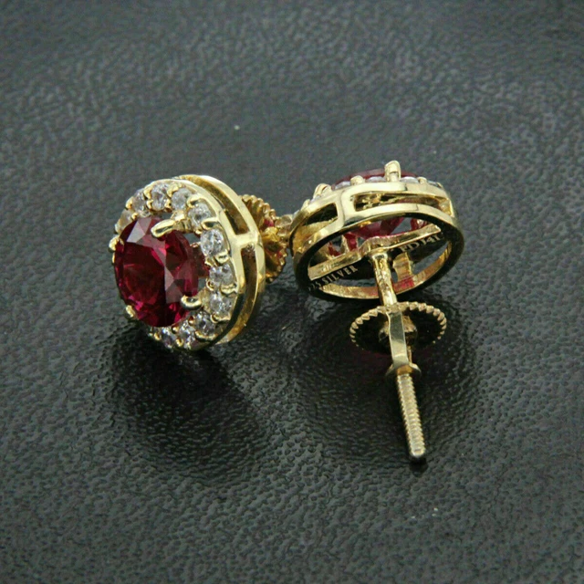 Grillz Denti Hip Hop Placcati Oro 14K - 2 Pezzi Superficie Grigliata - Dorato - Foto 4