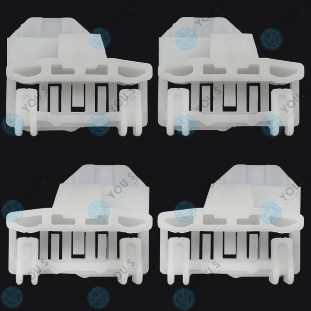 4 x YOU.S Original Fensterheber Gleitbacken SET Vorne L & R für AUDI SKODA VW