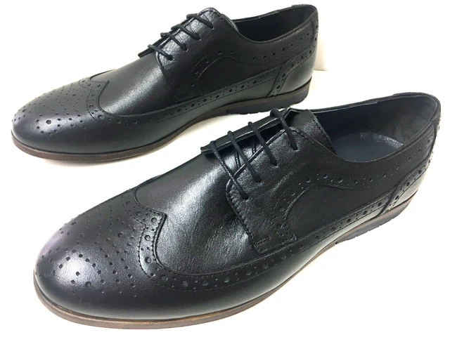 Neuf Mode Noir Mocassin Cuir Richelieu Chaussures Homme à Lacets