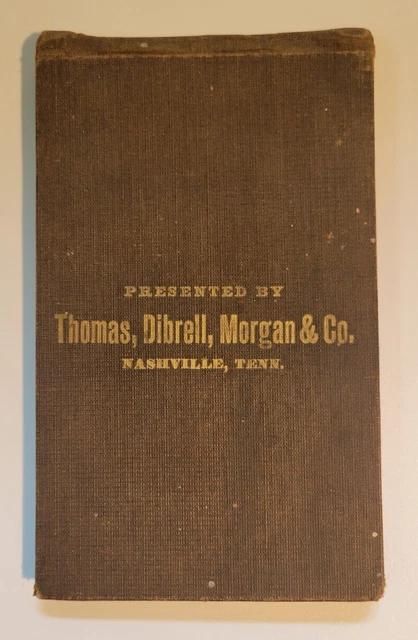 Antique 1881 Merchants' Memorandum Book and Buyers' Guide to Nashville TN WOW!