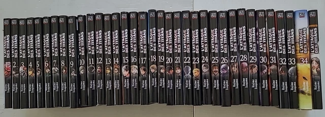 LOT INTEGRALE SERIE Complete 34 Mangas Vf L'attaque Des Titans +