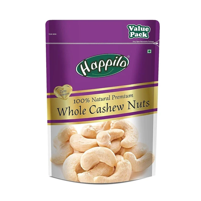 Happilo Crunchy Premium Anacardi Interi, Noci Nutrienti E Deliziose 1 Kg...