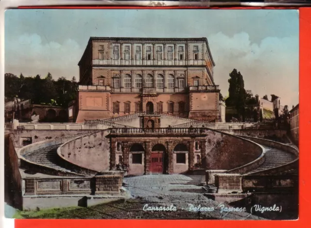 Cartolina  Caprarola  Viaggiata  1958 Palazzo Farnese  Regalo