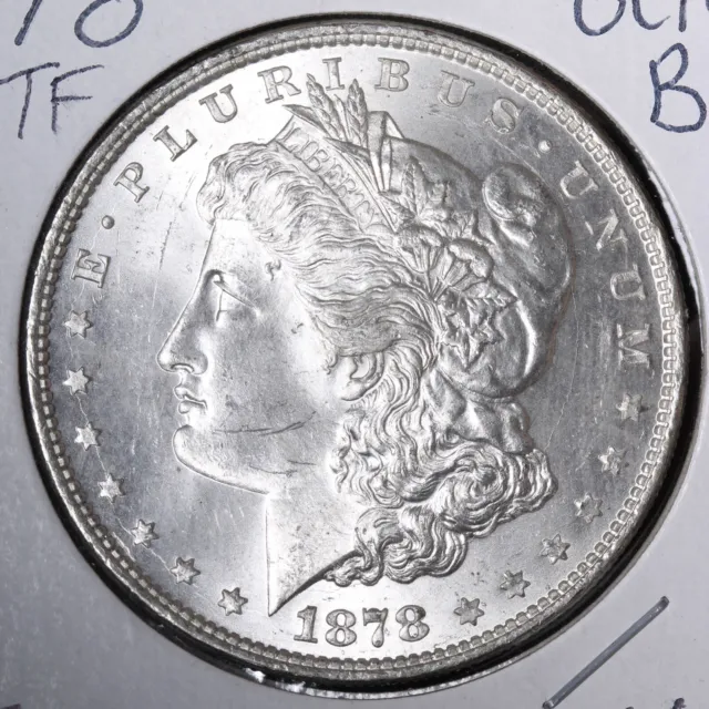 1878 8 TF Morgan Silver Dollar GEM BU UNCIRCULATED MS - See Video! E711 TNNM