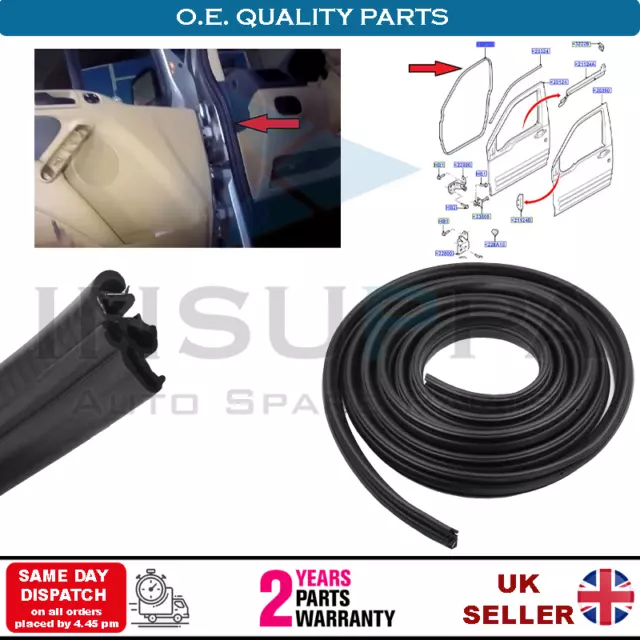 Front Door Weatherstrip Rubber Seal L/R For Ford Transit Connect 2002-2013