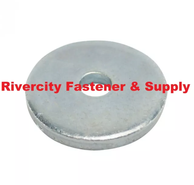 (5) Extra thick Heavy Duty Fender Washers 3/8" x 1-1/4" Large OD 3/8x1-1/4