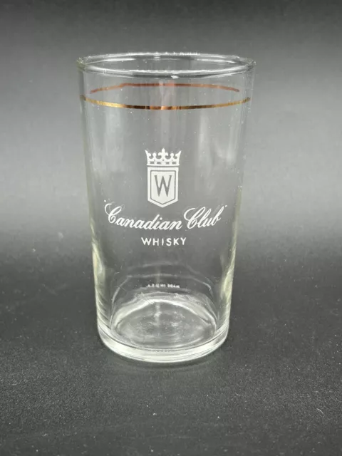 Canadian Club Whiskey Drinking Glass 6oz