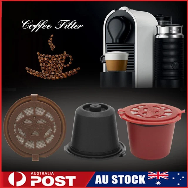 Reusable Coffee Capsule Filters for Nespresso Coffee with Brush Spoon