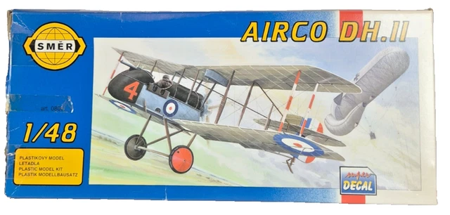 SMER 0806 SCALE 1/48 Airco WWI Biplane Pusher Fighter Plastic Model Kit ...