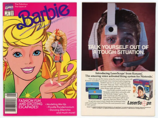 Barbie #1 (FN/VF 7.0) NEWSSTAND Variant UPC Key 1st Series Mattel 1991 Marvel