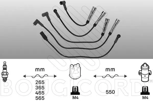 Fils De Bougies / Faisceau D'allumage Vw Golf Iii 1.8,2.0,Seat Ibiza Ii 1.3 I