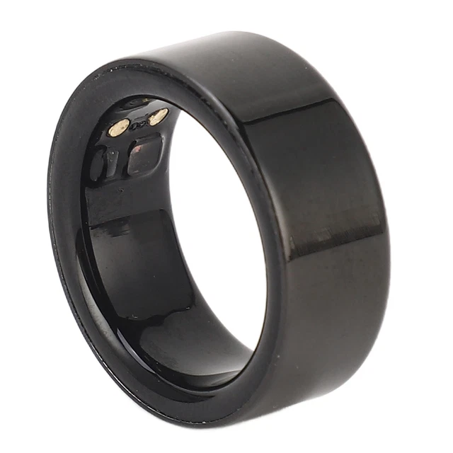 Smart Ring JCRing Nero Misura 8 – Fitness Tracker Con Cardiofrequenzimetro E Monitor Del Sonno
