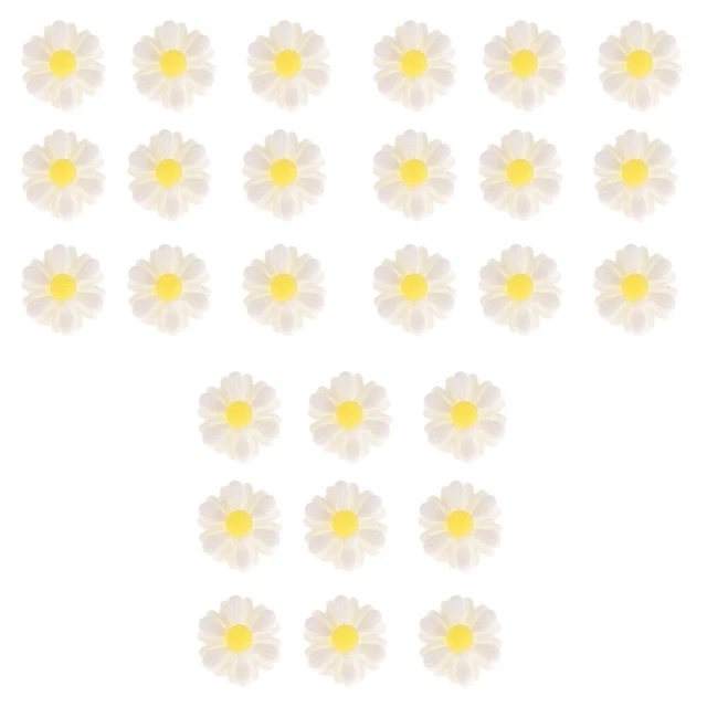 Plastic Daisy Bead Gerbera Charms Artificial Daisy Heads Resin Daisy