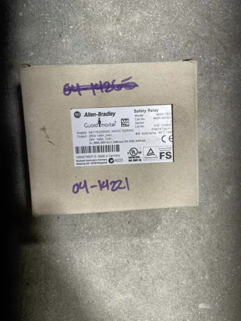 New In Box Allen Bradley MSR178DP Series B DIN Rail Mount 440R-M23227