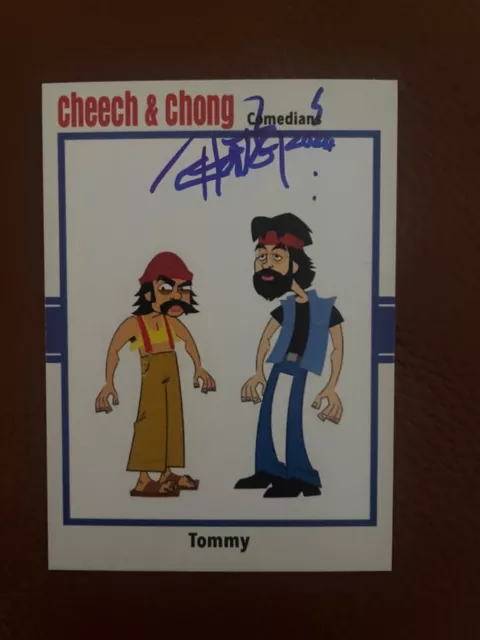 TOMMY CHONG autograph CHEECH & Chong custom signed card Comedian