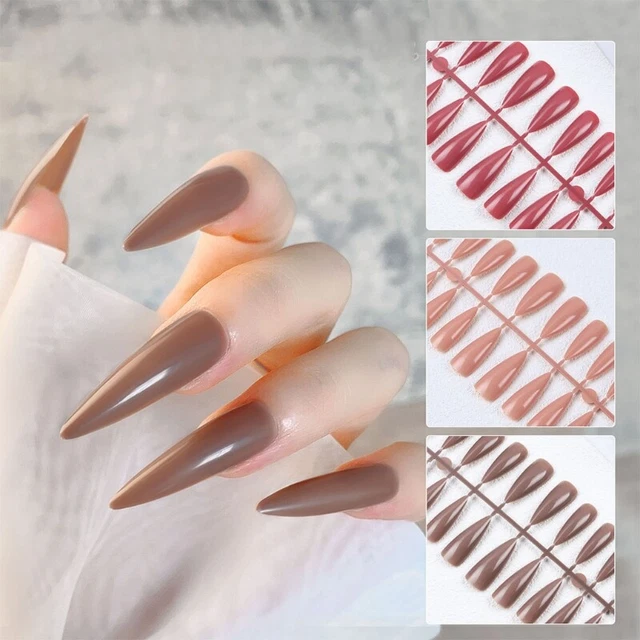 Coffin for Long Fake Nails BallePress on False Nails Acrylic Nails Tips