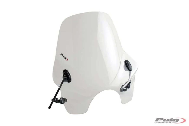 Pare-brise Puig Traffic Pour Scooter Peugeot Tweet 50/125/RS - Transparent, Homologué ABE/TÜV
