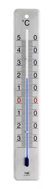 TFA 12.2046.61 Thermomètre de Jardin Analogique Acier Inoxydable Brossé