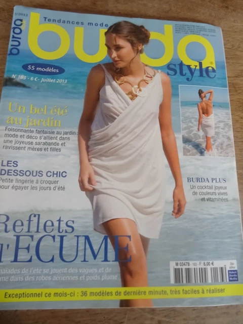 Magazine Burda Style N°163 - Juillet 2013, Les Dessous Chic Réflets D'écume, Occasion