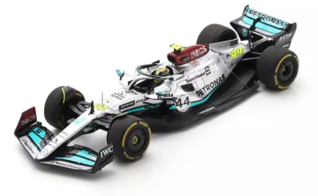 Mercedes AMG W13 E Lewis Hamilton #44 Belgium GP 2022 S8545 Spark 1/43 F1