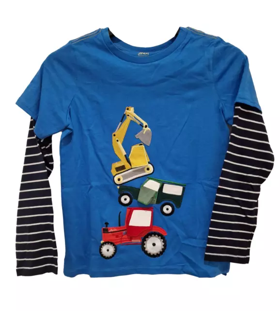 Ex Joules Top Boys Girls Chomp Cars Dinosaur NEW 10 11 12 Cotton