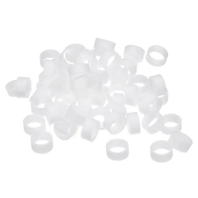 Silicone Rubber Bands Rings 200Pcs Non-slip 10mm Dia 1mm Thick 5mm Width