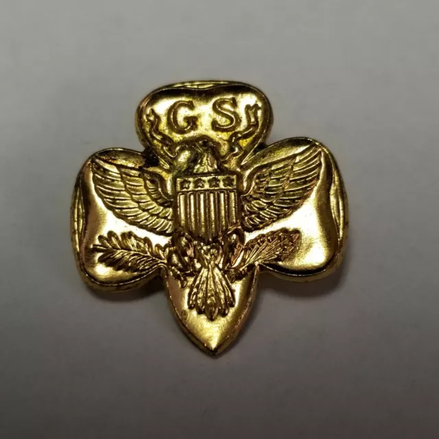 Vintage Girl Scout Membership Pin Type 5 B Hallmark 1940s Safety-pin Catch