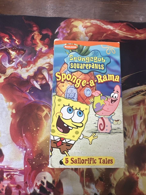 SPONGEBOB SQUAREPANTS SPONGE-A-RAMA VHS Tape 2003 Nickelodeon 5 ...