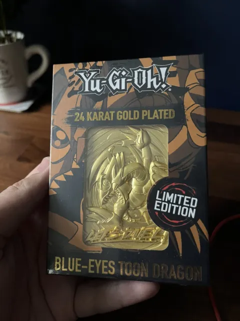 Yugioh - Blue Eyes Toon Dragon - Gold Plated Metal Card, Limited Edition To 5000