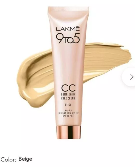 Lakme 9to5 Crema para el cuidado del cutis (Beige) 20 Gm SPF-30, protector...