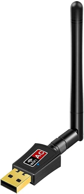 Dongle Wifi, Internet ad alta velocità 2,4/5 GHz 600 Mbps adattatore WiFi wireless USB per