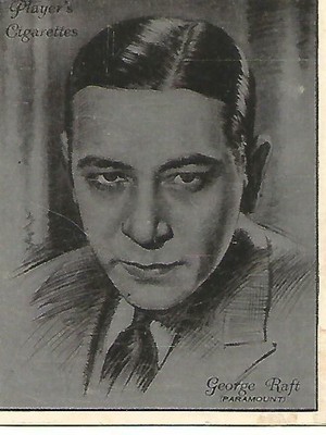 GEORGE RAFT (PARAMOUNT) Players Cigarettes Film Star Collector's Card ...