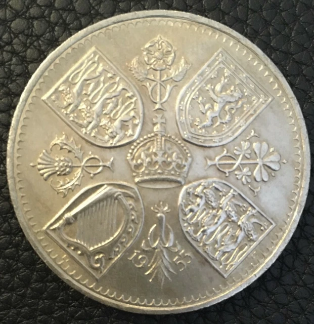 Queen Elizabeth II Coronation Crown 1953 Uncirculated with COA
