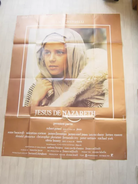 affiche originale cinéma JESUS DE NAZARETH Franco Zeffirelli 120x160cm 1977