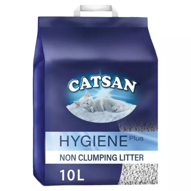 10L Catsan Hygiene Non Clumping Cat Litter 10 Litres Odour Control Kitten Litter