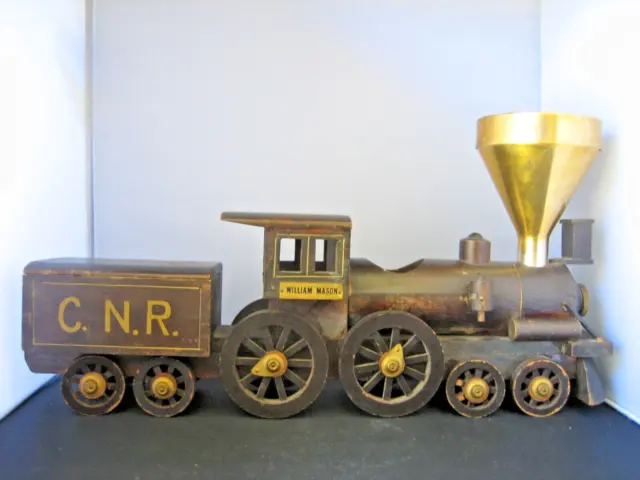 Vintage C.N.R. WILLIAM MASON locomotive cigarette holder and ashtray set JAPAN