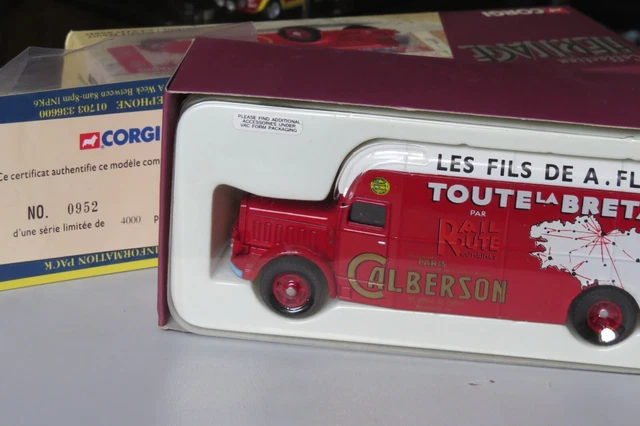 Camion Corgi Calberson Flageul - 1:50 - Rouge - Occasion (sans Rétros)