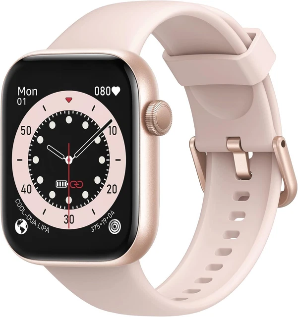 ASWEE Smartwatch Uomo Donna, 1.95 Full Touch Screen Smartwatch con Effettua /Risposta Chiamate, Fitness Tracker con Pressione Sanguigna e Monitor Sonno, 140+ Sport Step Counter per Android iOS