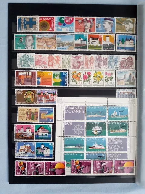 Briefmarken Schweiz Lot postfrisch frankaturgültig