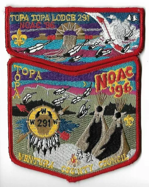 OA 291 Topa Topa '96 NOAC Flap Set RED Bdr. Ventura County Camarillo, CA [NAN-71