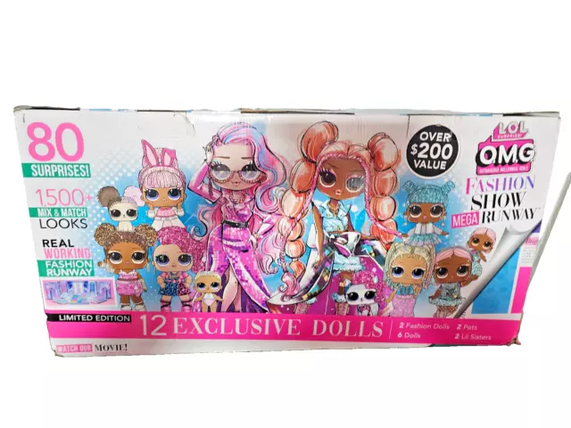 LOL Surprise Fashion Show Mega Runway Playset 80 Surprises 1500 + Mix & Match