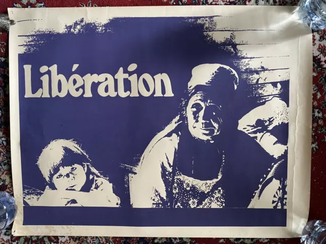 Affiche ancienne originale - Libération