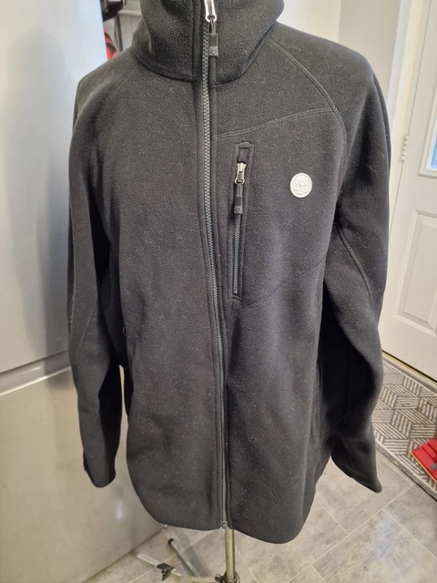 Timberland Black Warm Fleece Zip Jacket Size Xl