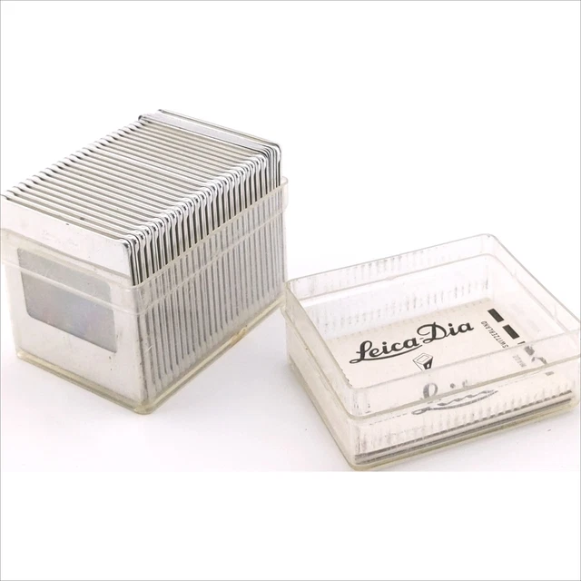 Leica Dia Leitz Pro Color Made In Switzerland 2"x2" Metal Color Slides