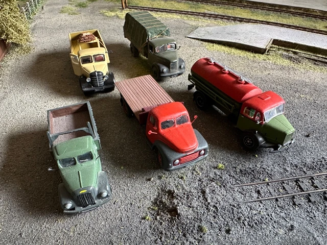 FIVE 00 GAUGE Normal Control Lorries Built From Kits Or Conversions £1. ...