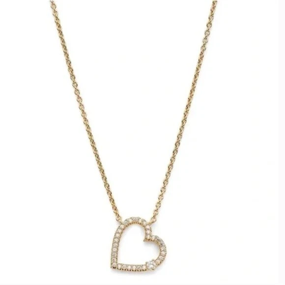 NWT Ajoa by Nadri Women's Heart Pendant Necklace Women's OS Gold Jewelry
