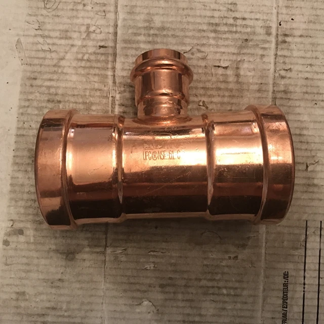VIEGA PF40149     811R 3 x 3 x 1-1/2 in. Copper Press Reducing Tee