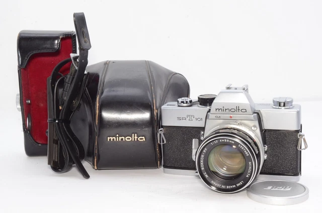 【Near Mint】Minolta SRT 101 SLR/MC Rokkor-PF 55mm F1.7 from japan #0212Y