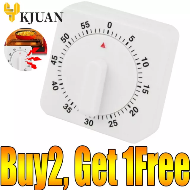 Kitchen Timer Loud Ring 60 Minutes Count-Down For Cooking Baking Loud Alarm